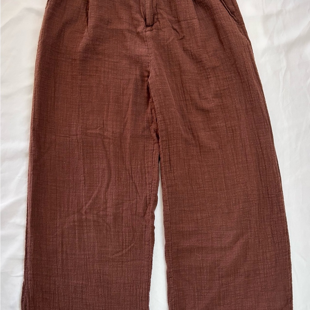 Ghanda cotton wide leg pants
